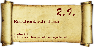 Reichenbach Ilma névjegykártya